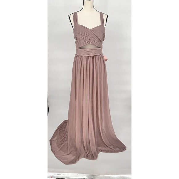 Birdy Grey Mauve Elsye Formal‎ Dress Bridesmaid Dress Size XL NWT - Picture 1 of 14